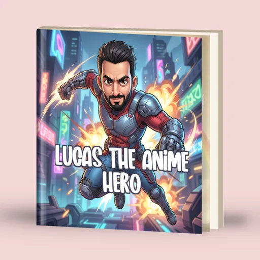 Anime Hero Personalized Book cover