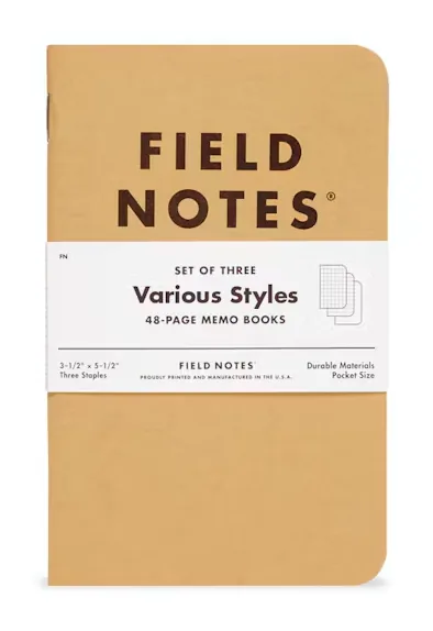 Original Kraft Memo Books, 3-Pack