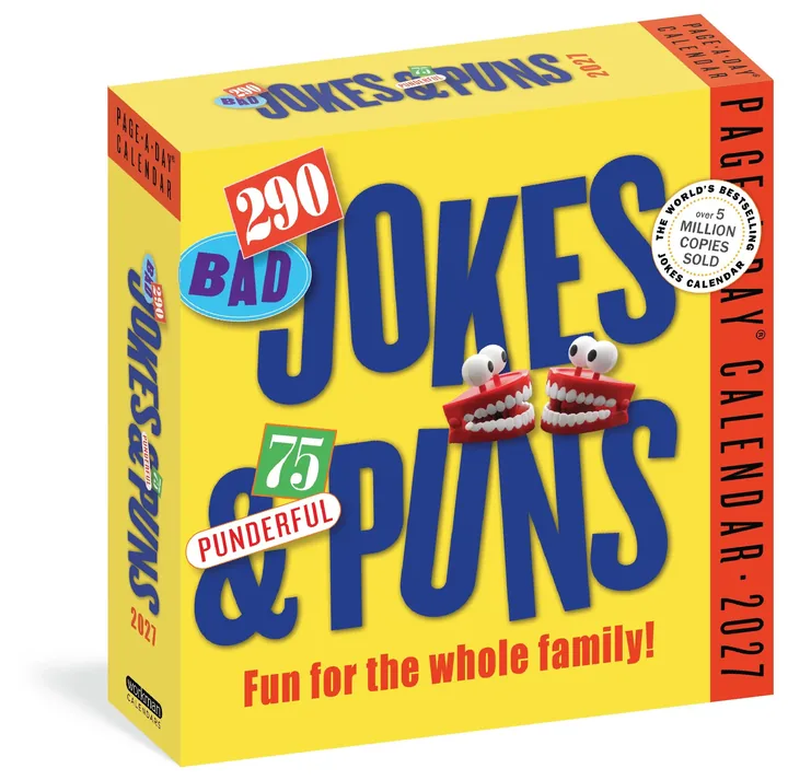 290 Bad Jokes & 75 Punderful Puns Page-A-Day Calendar 2027